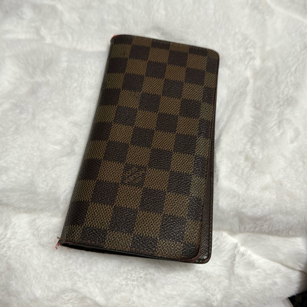 LV Damier Ebene long wallet